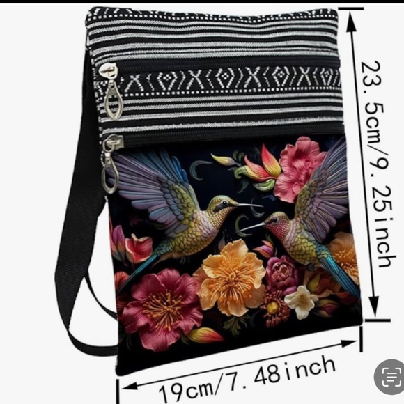 NWT Floral Hummingbird Bag - Picture 3 of 4